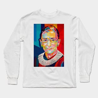 Ruth Bader Ginsburg Art Long Sleeve T-Shirt